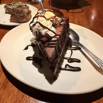 Stoney River - My favorite  FOUR LAYER CHOCOLATE GANACHE CAKE - Steakhouses Near Me - Germantown, Tennessee