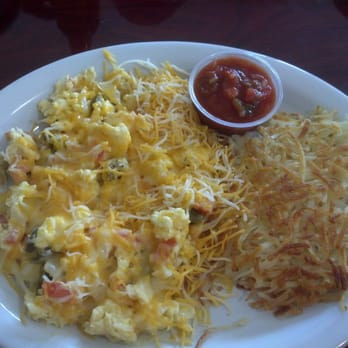 I-45 Diner - Migas with hash browns. - American Near Me - Spring, Texas