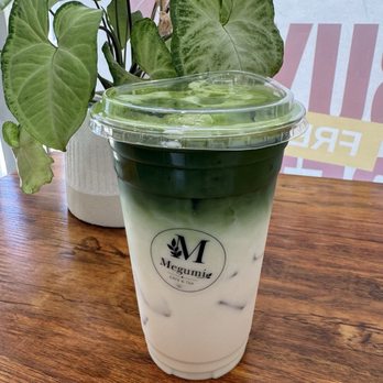 Megumi Cafe & Tea - Earl gray matcha before mixing - Coffee & Tea Near Me - Westminster, California Megumi Cafe & Tea - Earl gray matcha before mixing - Coffee & Tea Near Me - Westminster, California