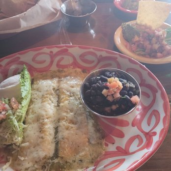 Lupe Tortilla Mexican Restaurant - Vegetarian cheese enchiladas  Delish! - Tex-Mex Near Me - Humble, Texas