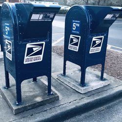 United States Post Office - These mailboxes are located in front of the Post Office