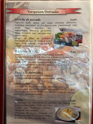 Menu photo 1 Ollita Peruana Hamburg, HH