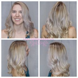 The Parlor On Main - Icy blonde balayage by Kayla 661-645-4560