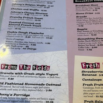 Johnny's Luncheonette - Menu - Diners Near Me - Newton, Massachusetts