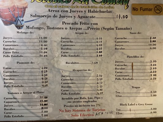 Menu photo 2 Kiosko La Comay Loiza, PR