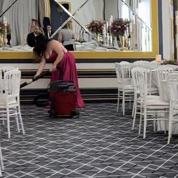 Imperial Event Venue - Reception guests vacuuming a dirty hall, and table setting because the venue had multiple employees quit. - Venues & Event Spaces Near Me - Pasadena, California Imperial Event Venue - Reception guests vacuuming a dirty hall, and table setting because the venue had multiple employees quit. - Venues & Event Spaces Near Me - Pasadena, California