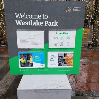 Westlake Park - Welcome sign - Parks Near Me - Seattle, Washington Westlake Park - Welcome sign - Parks Near Me - Seattle, Washington