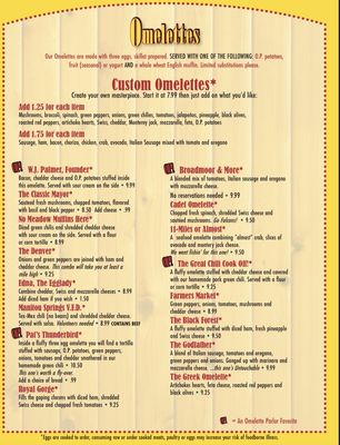 Menu photo 5 Omelette Parlor Colorado Springs, CO Menu photo 5 Omelette Parlor Colorado Springs, CO