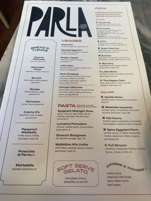 Menu photo 4 Parla New York, NY