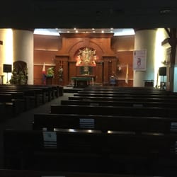 The Chapel of Our Lady of Guadalupe - The chapel's altar and congregational area.