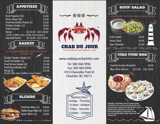 Menu photo 8 Crab Du Jour - Charlotte Charlotte, NC Menu photo 8 Crab Du Jour - Charlotte Charlotte, NC