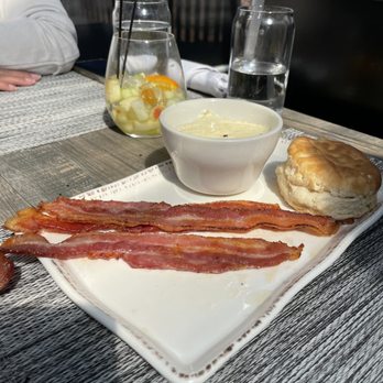 Mojave - Bacon grits and biscuit - Latin American Near Me - Sandy Springs, Georgia