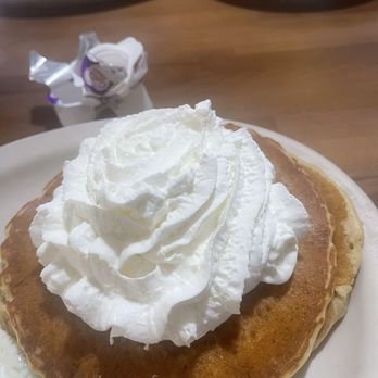 Dolphin Restaurant & Grill - 2 pancakes whip cream delicious - Seafood Near Me - Snyder, Texas Dolphin Restaurant & Grill - 2 pancakes whip cream delicious - Seafood Near Me - Snyder, Texas