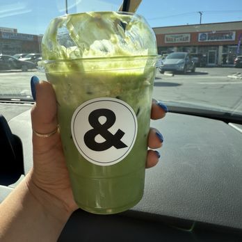 Coffee & - Banana cream matcha. Not the best photo because I dug right in. - Coffee & Tea Near Me - Buena Park, California Coffee & - Banana cream matcha. Not the best photo because I dug right in. - Coffee & Tea Near Me - Buena Park, California