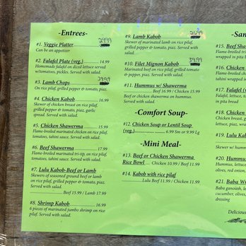 Nazelie's Lebanese Cafe - Menu prices have increased since last photos posted. - Lebanese Near Me - San Pedro, California Nazelie's Lebanese Cafe - Menu prices have increased since last photos posted. - Lebanese Near Me - San Pedro, California