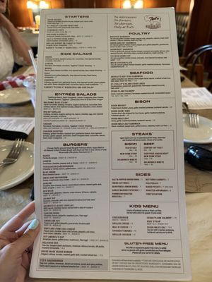 Menu photo 1 Ted's Montana Grill Durham, NC Menu photo 1 Ted's Montana Grill Durham, NC
