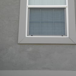 We Can Handyman - Replaced stucco and painted. You can only tell if you look really hard or it is brought to your attention