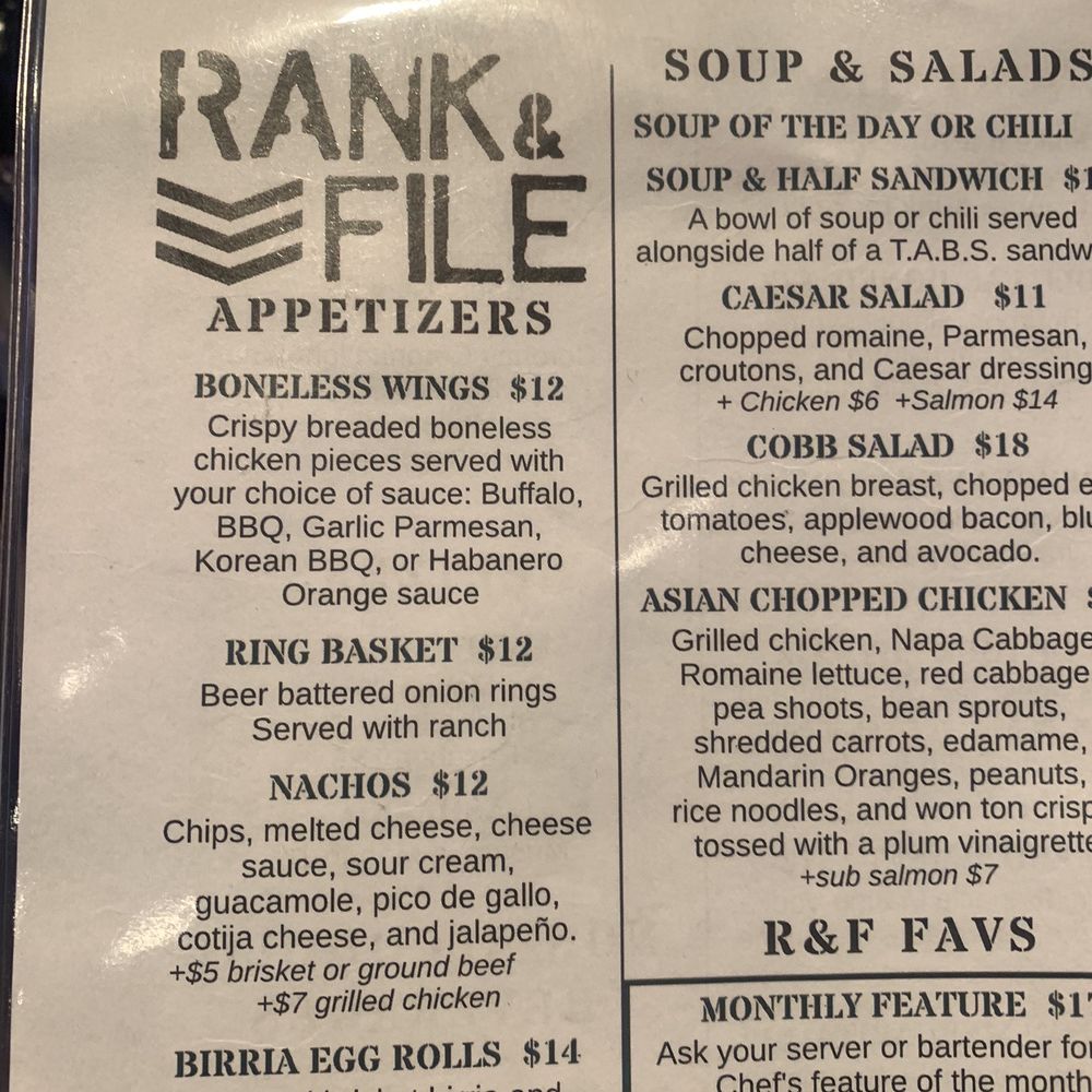 RANK & FILE - Bars Near Me - El Cajon, California RANK & FILE - Bars Near Me - El Cajon, California