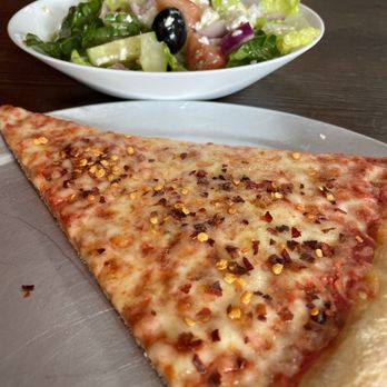 Pizzeria Tona - Slice of cheese and small house salad. - Pizza Near Me - Las Vegas, Nevada