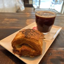 Meyers Bageri - Almond Pastry and Iced Americano