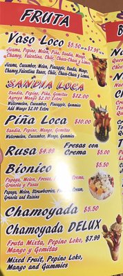 Menu photo 4 Botanas Lokas Kennedale, TX