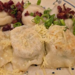 Pierogis - Murray's cheese, and chicken and broccoli Pierogis - Murray's cheese, and chicken and broccoli