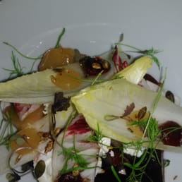 Roast beetroot, goats cheese and walnuts