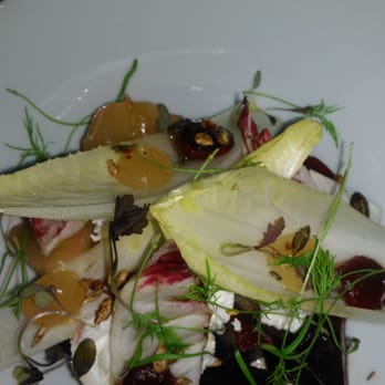 Marcel's - Roast beetroot, goats cheese and walnuts - French Near Me - Ballsbridge, D