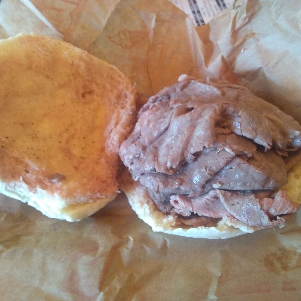 Anderson's Frozen Custard - Beef on Weck b4 the condiments - Ice Cream & Frozen Yogurt Near Me - Williamsville, New York