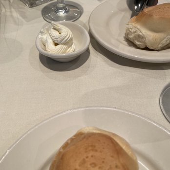 Opus 9 Steakhouse - Dinner roll with honey butter - Steakhouses Near Me - Williamsburg, Virginia