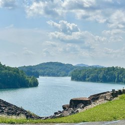 Long Point Cabins & RV - The lake side of the Gauley River Dam