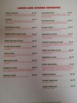 Menu photo 3 Rosa's Authentic Mexican Restaurant Denver City, TX Menu photo 3 Rosa's Authentic Mexican Restaurant Denver City, TX