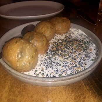 Tuome - Ricotta scallion pancakes - New American Near Me - New York, New York Tuome - Ricotta scallion pancakes - New American Near Me - New York, New York