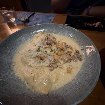 izanami - Yuba pappardelle - instead of noodles this was made of tofu skin! A delightful vegetarian dish! - Tapas/Small Plates Near Me - Santa Fe, New Mexico