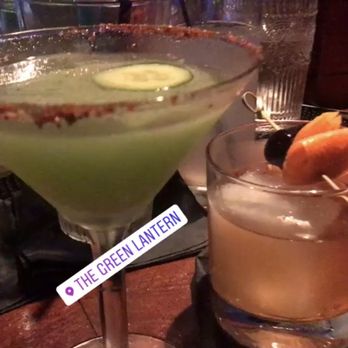 The Green Lantern - Cucumber martini and an old fashion - Bars Near Me - San Antonio, Texas The Green Lantern - Cucumber martini and an old fashion - Bars Near Me - San Antonio, Texas