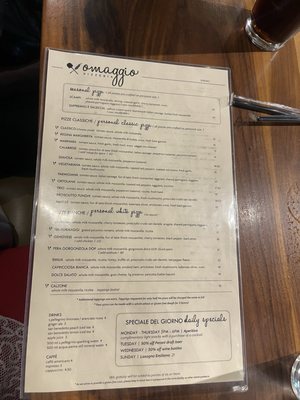 Menu photo 3 Pizzeria Omaggio Charlotte, NC