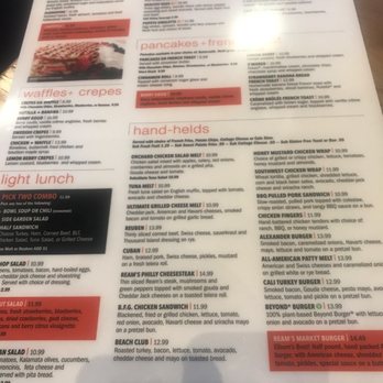 Alexanders Cafe - MENU BACK PAGE - Breakfast & Brunch Near Me - Saint Charles, Illinois