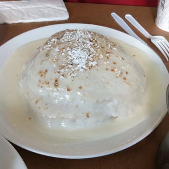 Poke Stop - Coconut pancakes with Haupia sauce - Hawaiian Near Me - Mililani, Hawaii