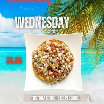 Mariscos El Chavalon - Sabrosa tostada de pescado - Mexican Near Me - Maywood, California Mariscos El Chavalon - Sabrosa tostada de pescado - Mexican Near Me - Maywood, California