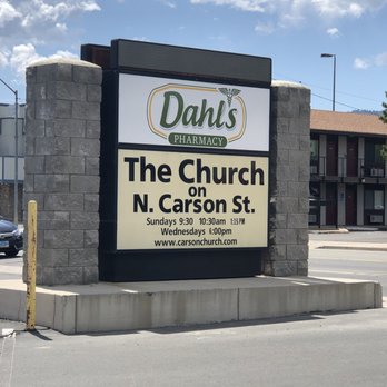 Dahl's Pharmacy - Monday, May 6, 2019: sign on N. Carson St. - Health Markets Near Me - Carson City, Nevada