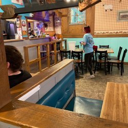 Pizza Barn - This is the employee who told us there was no lettuce, but we saw her actions.