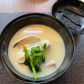 wa’z - Japanese style clam chowder White miso, Manila clam, Soy milk - Japanese Near Me - Seattle, Washington wa’z - Japanese style clam chowder White miso, Manila clam, Soy milk - Japanese Near Me - Seattle, Washington