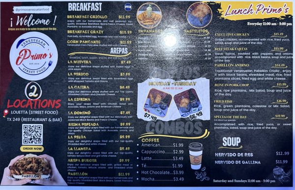 Menu photo 3 Primos Pinehurst, TX