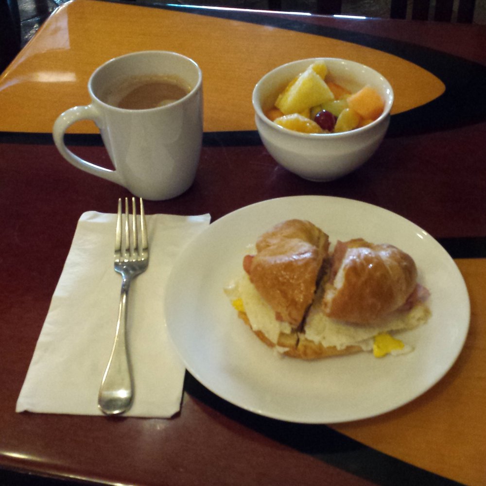 Flood City Cafe - Mocha latte with coconut milk (so tasty!), croissant sandwich and fruit cup less than $10! - Coffee & Tea Near Me - Johnstown, Pennsylvania Flood City Cafe - Mocha latte with coconut milk (so tasty!), croissant sandwich and fruit cup less than $10! - Coffee & Tea Near Me - Johnstown, Pennsylvania