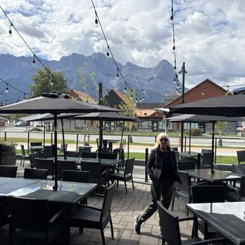 BLAKE Brewhouse & Distillery - Huge outdoor patio with a view - Asian Fusion Near Me - Canmore, Alberta