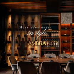 Ambra - Celebrate in style. Ambra's Private Rooms offer intimacy, elegance, and flawless service. Email Events@alturaconcepts.com.