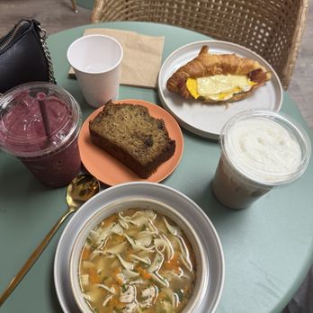 Sweetie’s Back Porch Cafe - Chicken noodle soup, caramel macchiato, bacon egg and cheese croissant, chocolate chip banana bread, and chocolate berry espresso smoothie - Sandwiches Near Me - Oley, Pennsylvania Sweetie’s Back Porch Cafe - Chicken noodle soup, caramel macchiato, bacon egg and cheese croissant, chocolate chip banana bread, and chocolate berry espresso smoothie - Sandwiches Near Me - Oley, Pennsylvania
