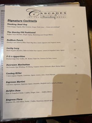Menu photo 6 Cascade’s Estes Park, CO