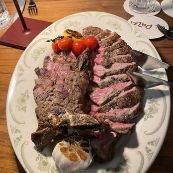 Ai Pazzi - Amazing T Bone cooked to perfection and we also had the yummy roasted potatoes. - Italian Near Me - Las Vegas, Nevada Ai Pazzi - Amazing T Bone cooked to perfection and we also had the yummy roasted potatoes. - Italian Near Me - Las Vegas, Nevada