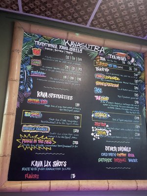 Menu photo 1 Kavasutra kava bar Orlando, FL